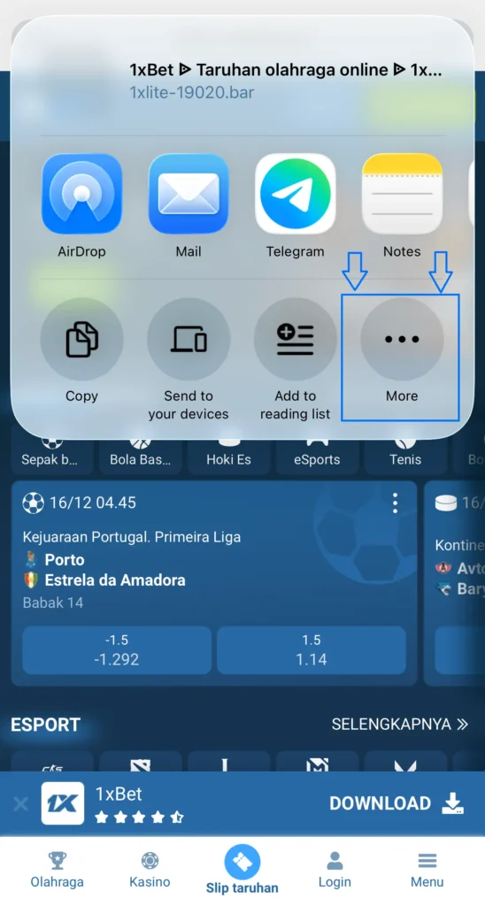 Downloading the 1xBet App for iOS (iPhone/iPad)
