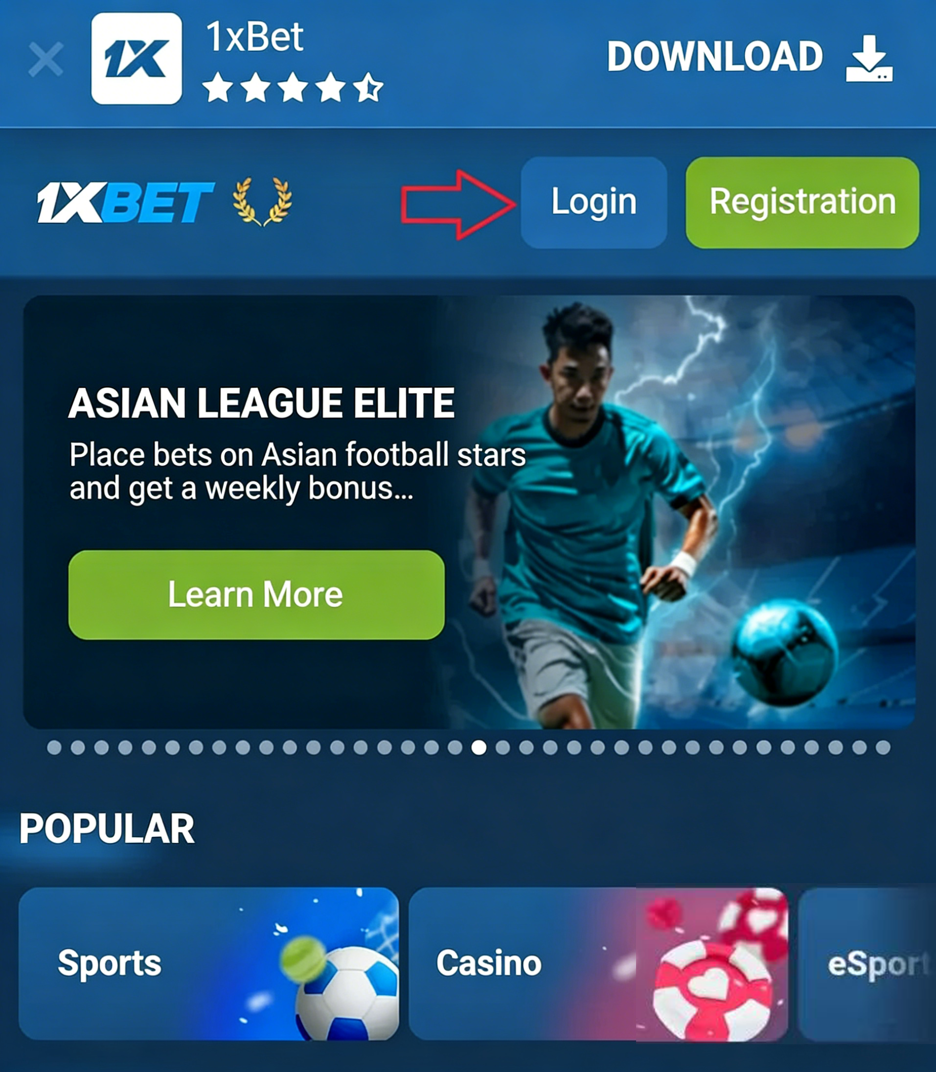 Finding the 'Login' Button 